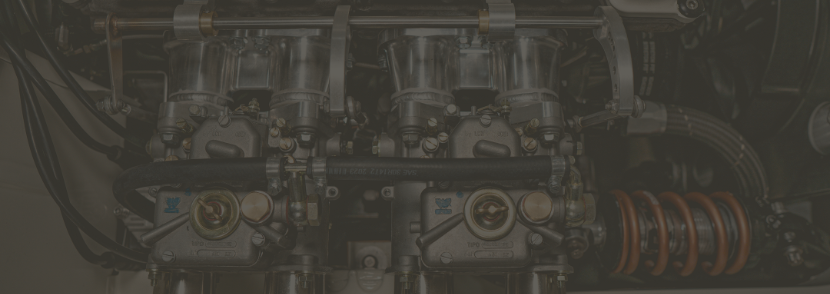 Detailed view of engine components and mechanisms.